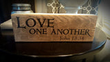 "Love One Another" Woodblock