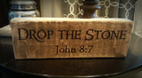 "Drop The Stone" Woodblock
