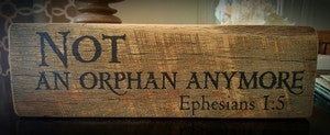 "Not An Orphan Anymore" Woodblock