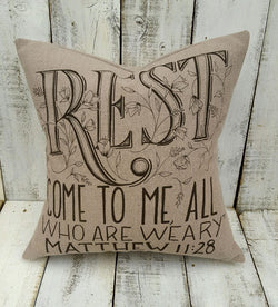 "Rest" Pillow