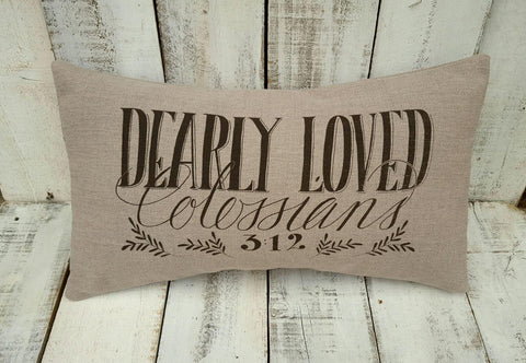 "Dearly Loved" Pillow