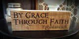"By Grace Through Faith" Woodblock