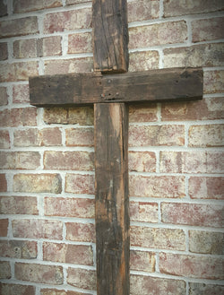 Large Authentic Barnwood Cross