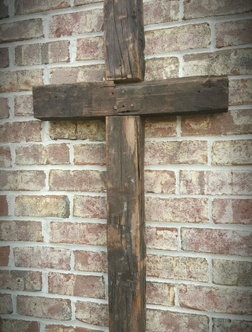 Large Authentic Barnwood Cross
