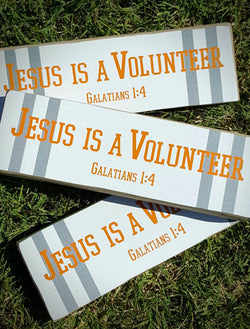 JESUS IS A VOLUNTEER